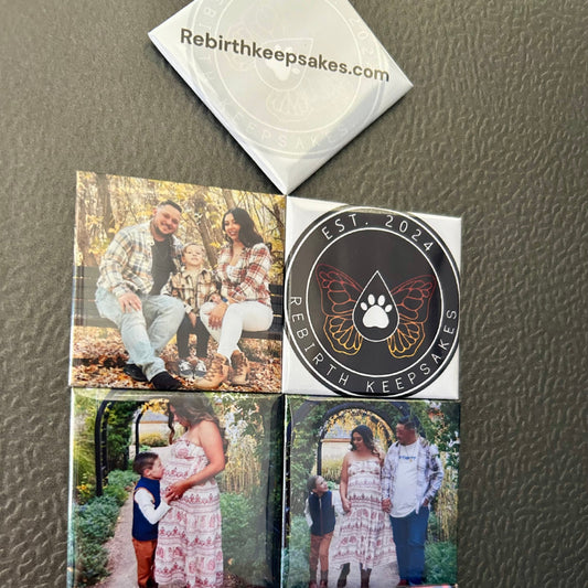 2" X 2"  (8) Photo Magnets